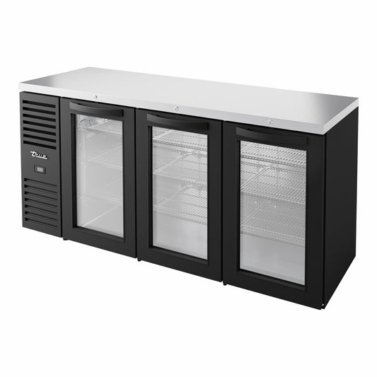 True TBR72-RISZ1-L-B-GGG-1 Back Bar Cabinet, Refrigerated