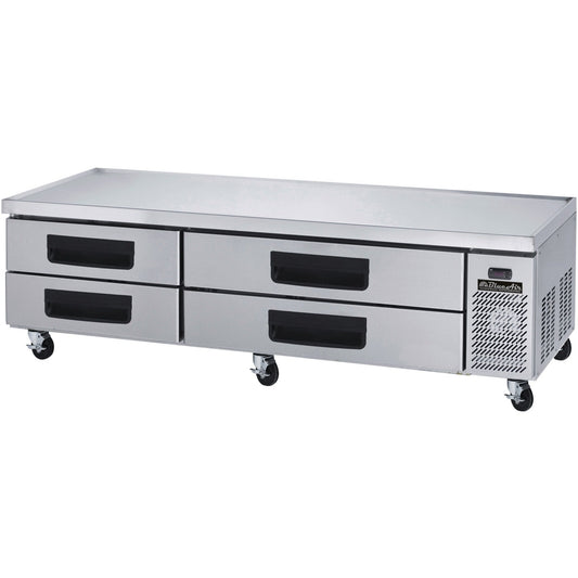 Blue Air Commercial Refrigerated Chef Base 87" with 4 Drawers