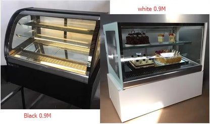 Cake Cabinet Air Freezer Fresh-Keeping Refrigerator Refrigerated Display Cabinet  Showcase 0.9M Length