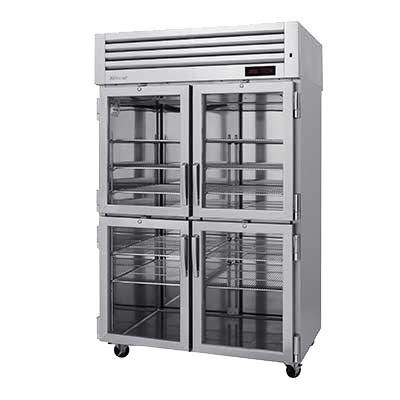 Turbo Air 51.75" Wide Two-Section Stainless Steel Reach-In Heated Cabinet