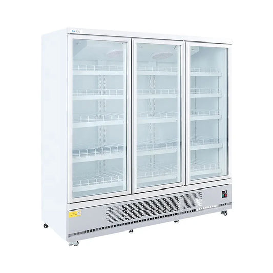 commercial 3 glass door display upright freezer