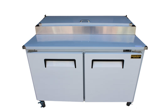 Cooltech 2 Door Refrigerated Pizza Prep Table 48"