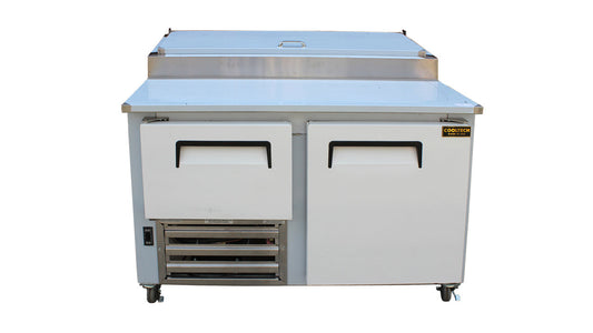 Cooltech 1-1/2 Door Refrigerated Pizza Prep Table 48"