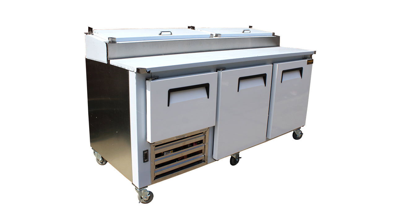 Cooltech 2-1/2 Door Refrigerated Pizza Prep Table 84"